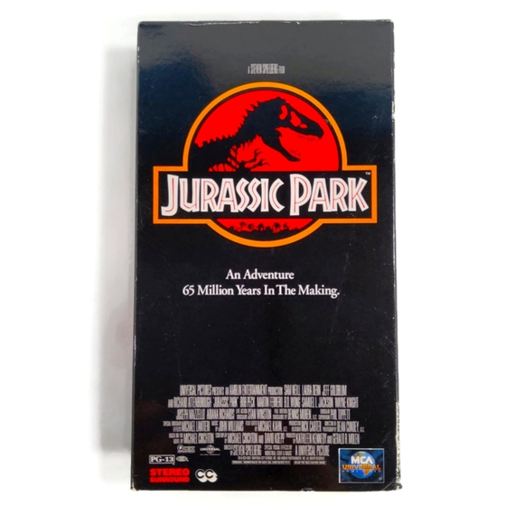 Jurassic Park 1993 Vintage VHS Tape TESTED 100% - Picture 1 of 8